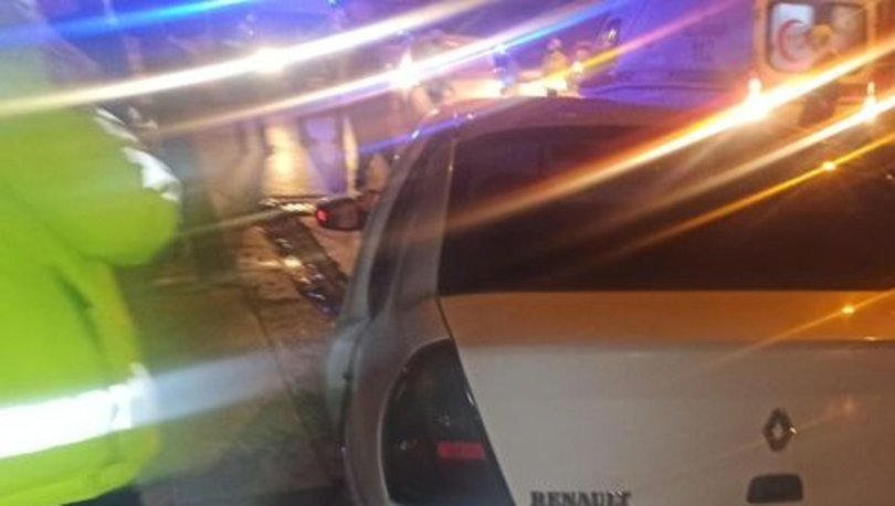 İki araç çarpıştı, araçtan kopan parçanın isabet ettiği bir kişi hayatını kaybetti