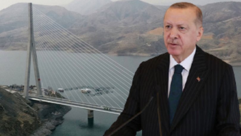 Cumhurbaşkanı Erdoğan Kömürhan Köprüsü açılışında