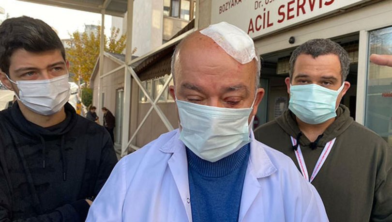 Doktorun başını taşla yaran hasta yakını adli kontrolle serbest