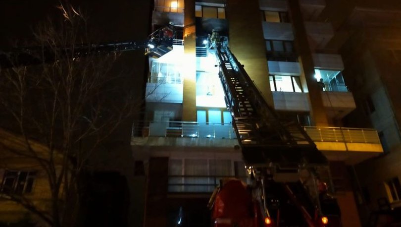 Beykoz’da 8 katlı binada yangın çıktı