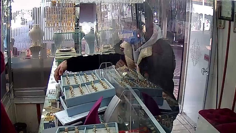 Müşteri gibi girdiği kuyumcudan 1 tabla yüzük çalan şüpheli yakalandı