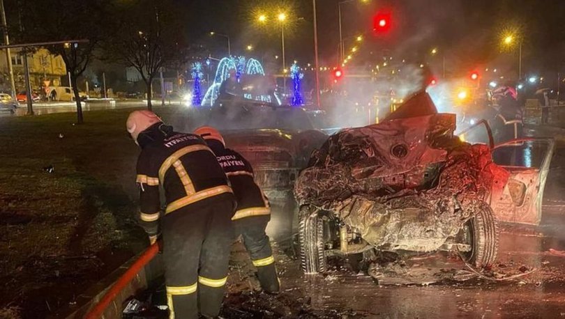 Ordu’da zincirleme kazada araçlar alev topuna döndü: 1 ölü, 2 yaralı