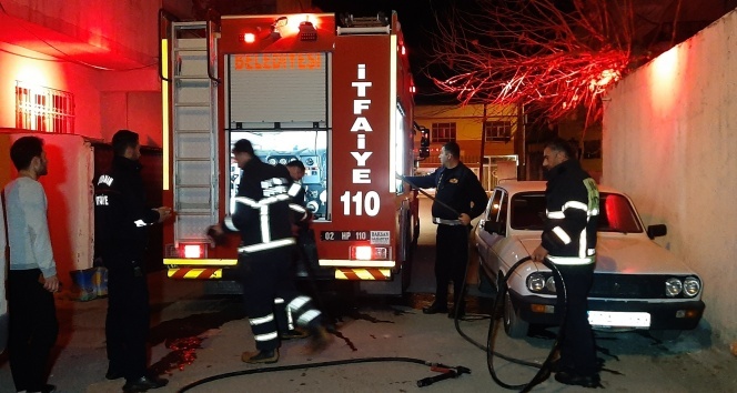Odunluk yangını korkuttu!