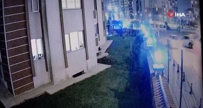 Pendik’te bir kişinin yaralandığı kaza güvenlik kamerasında