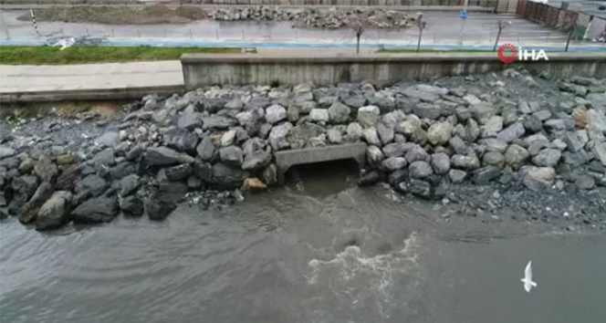 Zeytinburnu sahili çamura bulandı