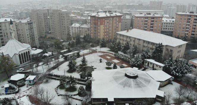 İstanbul’da drone ile kar manzaraları
