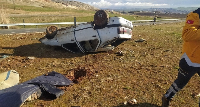 Diyarbakır’da otomobil takla attı: 1 ölü, 5 yaralı