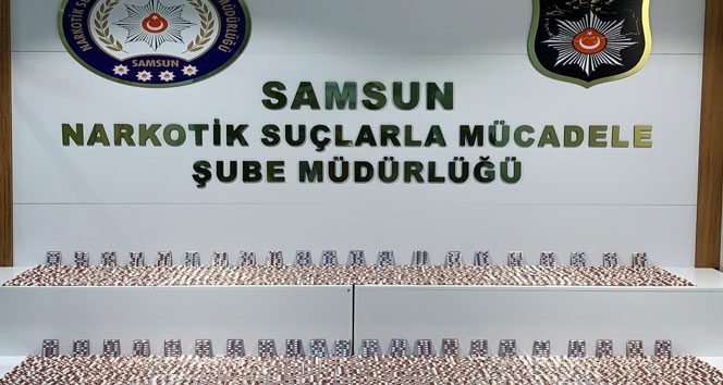 Samsun’da 6 bin 892 adet uyuşturucu hap ele geçirildi: 6 gözaltı