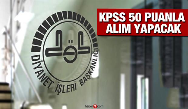 Diyanet İşleri KPSS 50 puan ile 40 kadrolu personel alımı! Başvurular devam ediyor?