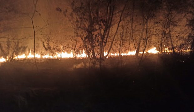 FETÖ’nün kilit ismi Adil Öksüz soruşturmasında kazı yapılan alanda yangın