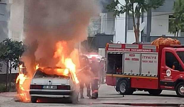Mersin’de korkutan yangın! Seyir halinde alev aldı