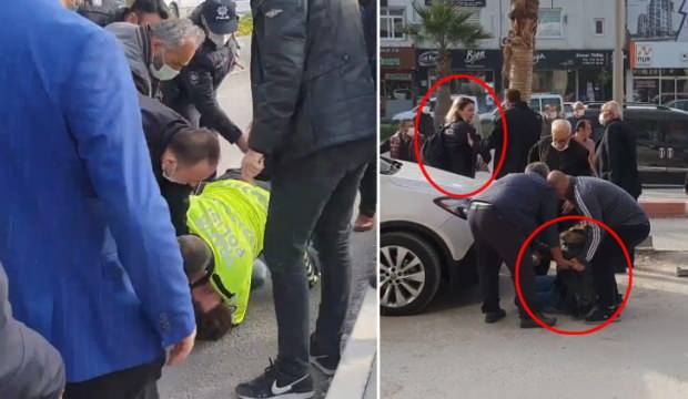 Sokak ortasında birbirlerine girdiler! Yaralılar var…