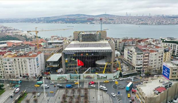 Taksim’deki Atatürk Kültür Merkezi inşaatının yüzde 82’si tamamlandı