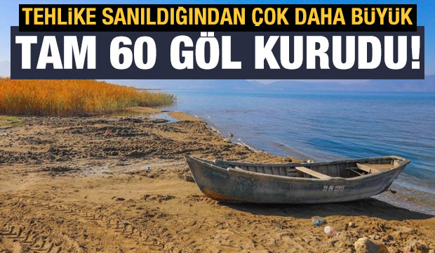 Tehlike çok büyük: 60 yılda 60 gölü kuruttuk