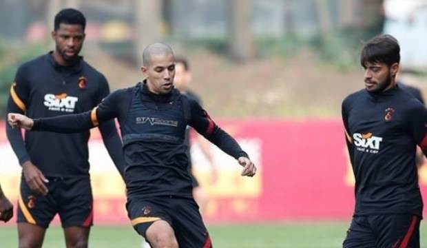 Galatasaray’da Feghouli takımla birlikte çalıştı