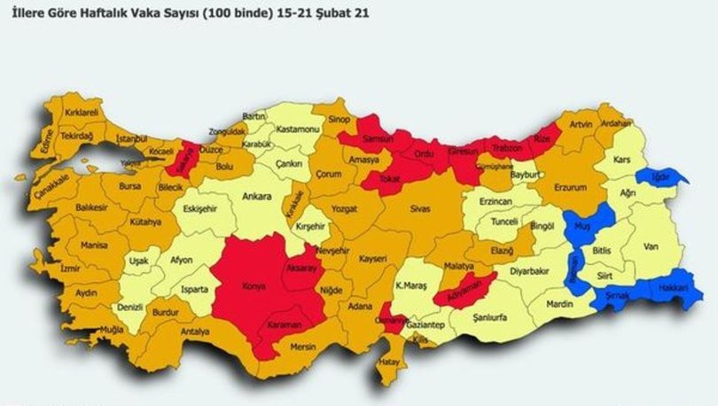 Çok Yüksek riskli iller hangileri? – Hangi şehirler Çok yüksek riskli? İşte Çok Yüksek Riskli İller listesi