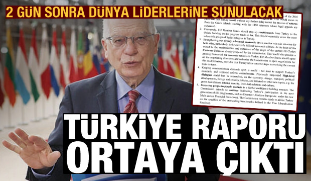 2 gün sonra dünya liderlerine sunulacak Türkiye raporu ortaya çıktı