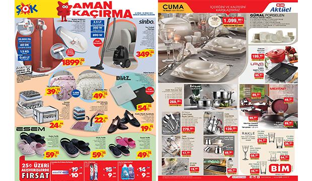 ŞOK 16 Nisan Aktüel Kataloğu! Kablosuz dikey süpürge, elektronik, tekstil ve temizlik ürünleri