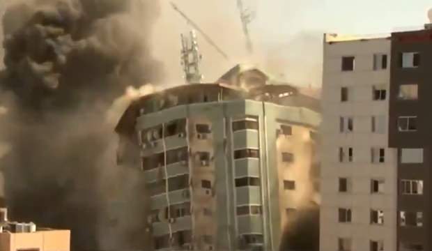 İsrail’in medya ofisini vurduğu saldırıya tepkiler