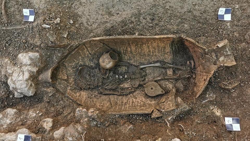Hırvat sarayının bahçesinde 4. yüzyıla ait kalıntılar keşfedildi