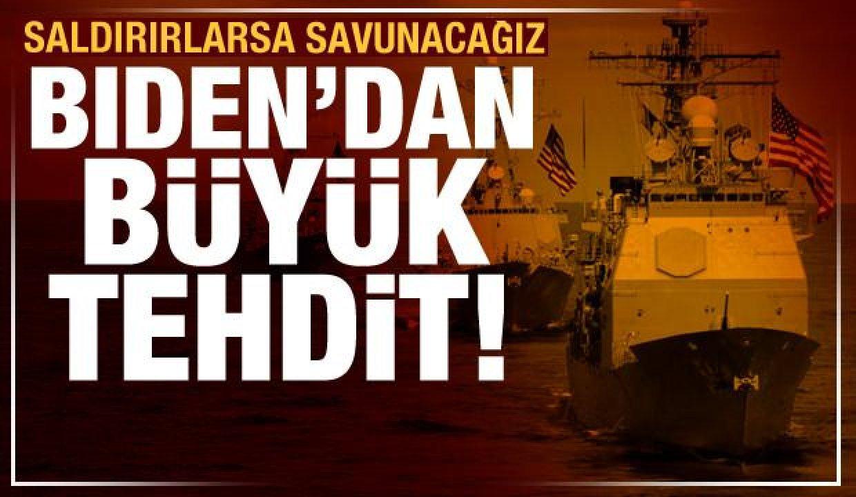 Son dakika: Biden’dan büyük tehdit! Saldırırlarsa savunacağız