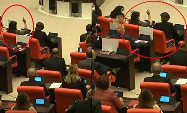 Tezkere için “hayır” çağrısı yapan HDP’li Pervin Buldan yanlışlıkla “evet” dedi