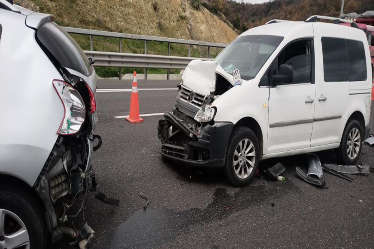 Kuzey Marmara Otoyolu’nda kaza: 2 yaralı