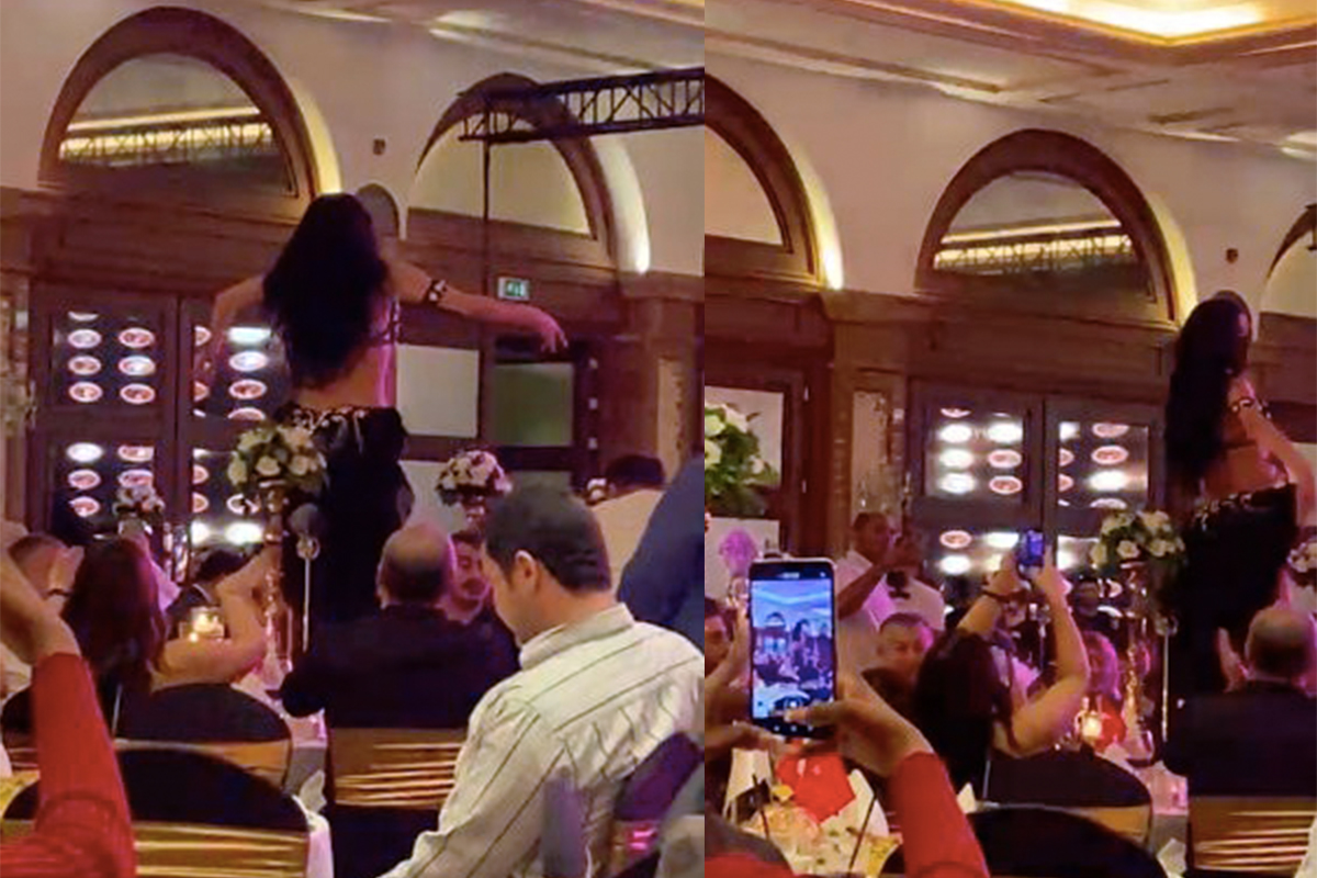 Züccaciyeciler Derneği’nin dansözlü toplantısı