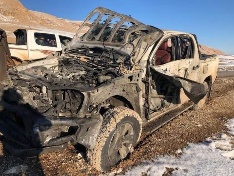 Sincar'da PKK'ya ait araç imha edildi