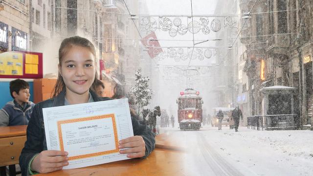 İstanbul’da kar alarmı: Karne saatleri erkene çekildi